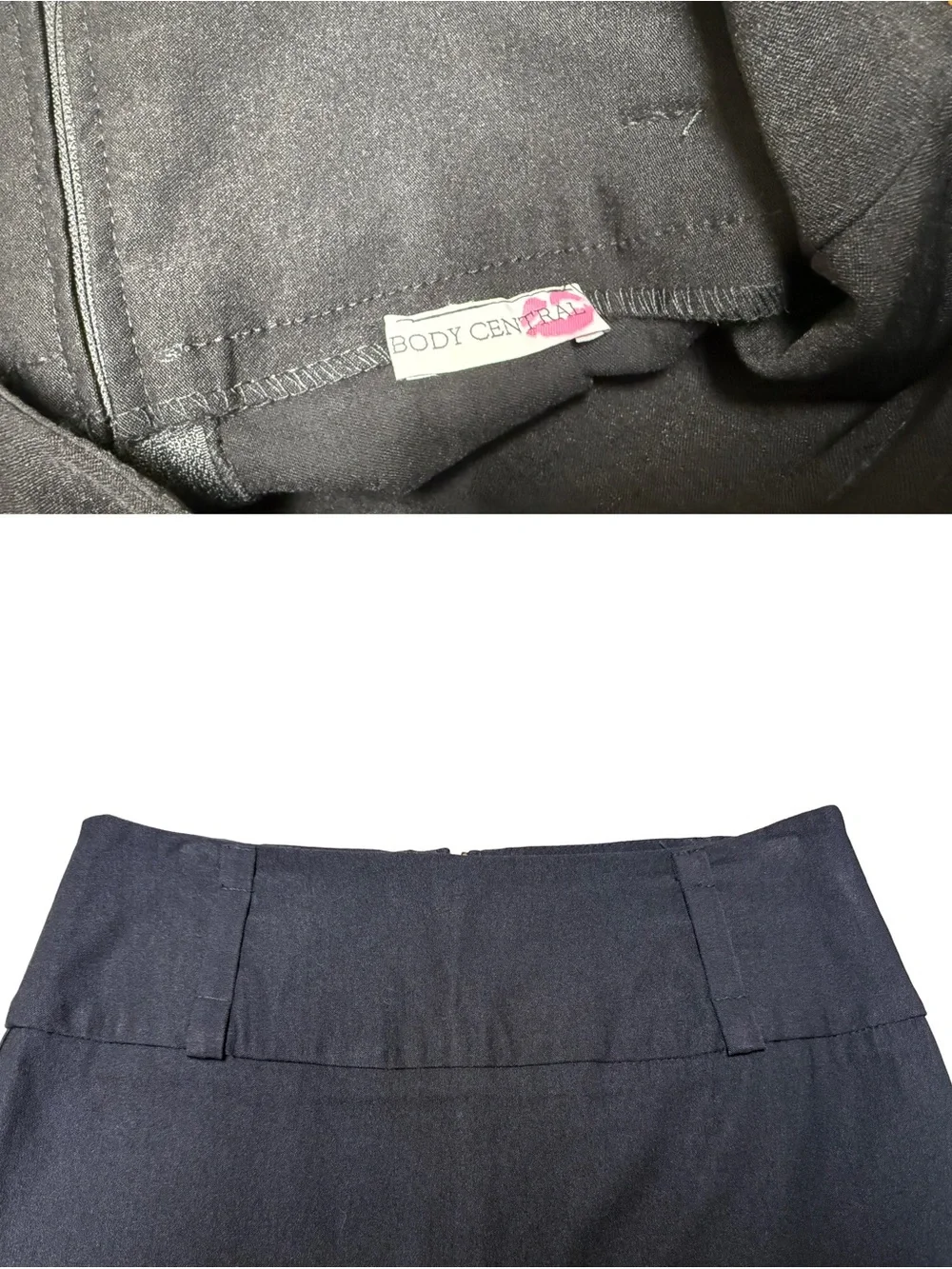 Y2K Body Central Black Stretch Micro Mini Skirt